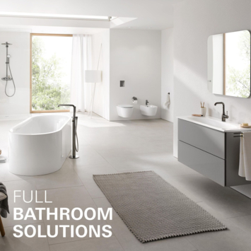 Grohe Colours  wastafel inbouwkraan Essence New M 2-gats grafiet