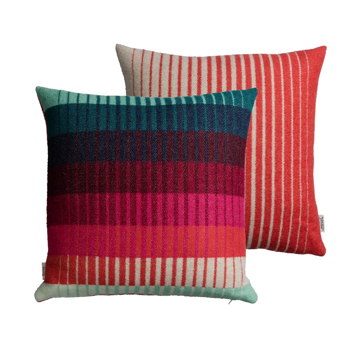 Røros Tweed - Åsmund Gradient Kissen 50 x 50 cm, gelb / blau