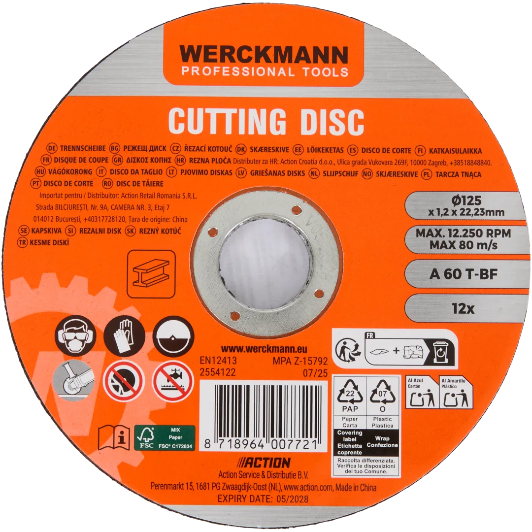 Werckmann doorslijpschijven 12 stuks