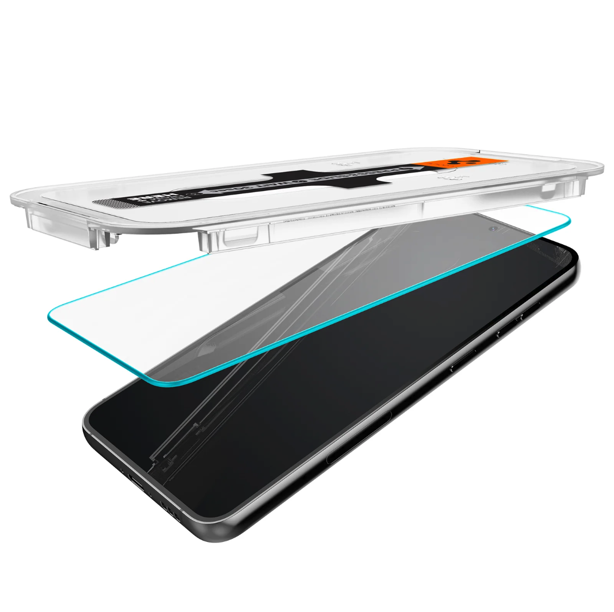 (2er Set) Samsung Galaxy S23 5G Glas Tr EZ Fit Panzer Glas Case Friendly   Montagerahmen (AGL05958)