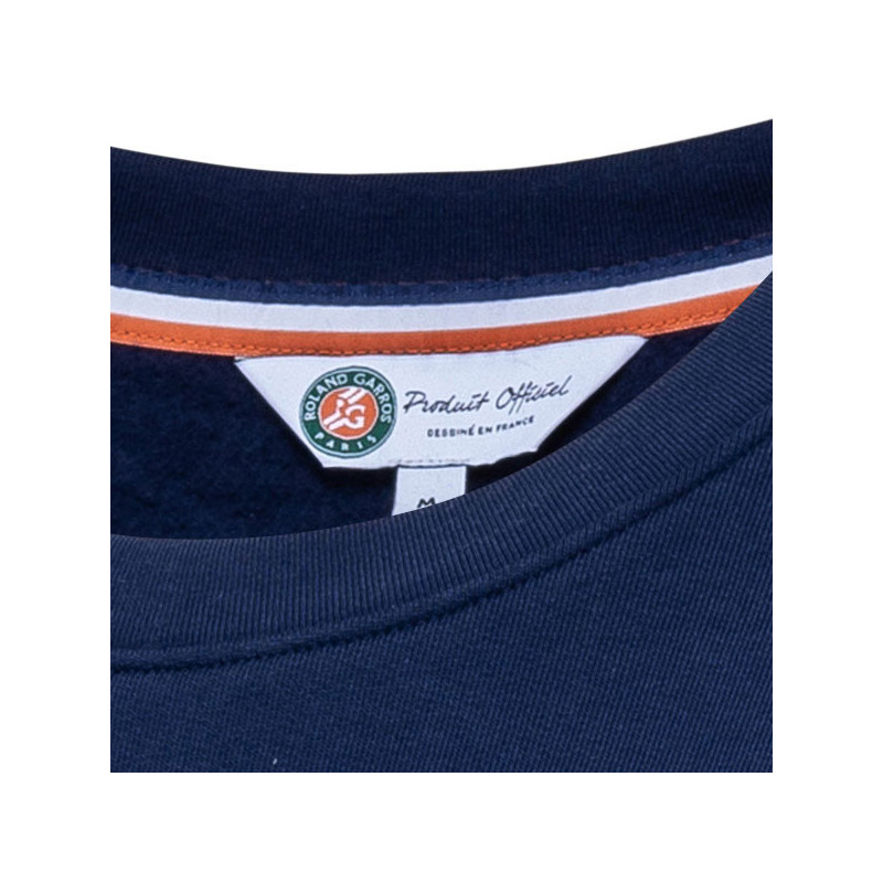 Sweat homme Roland Garros Bleu Blanc Terre