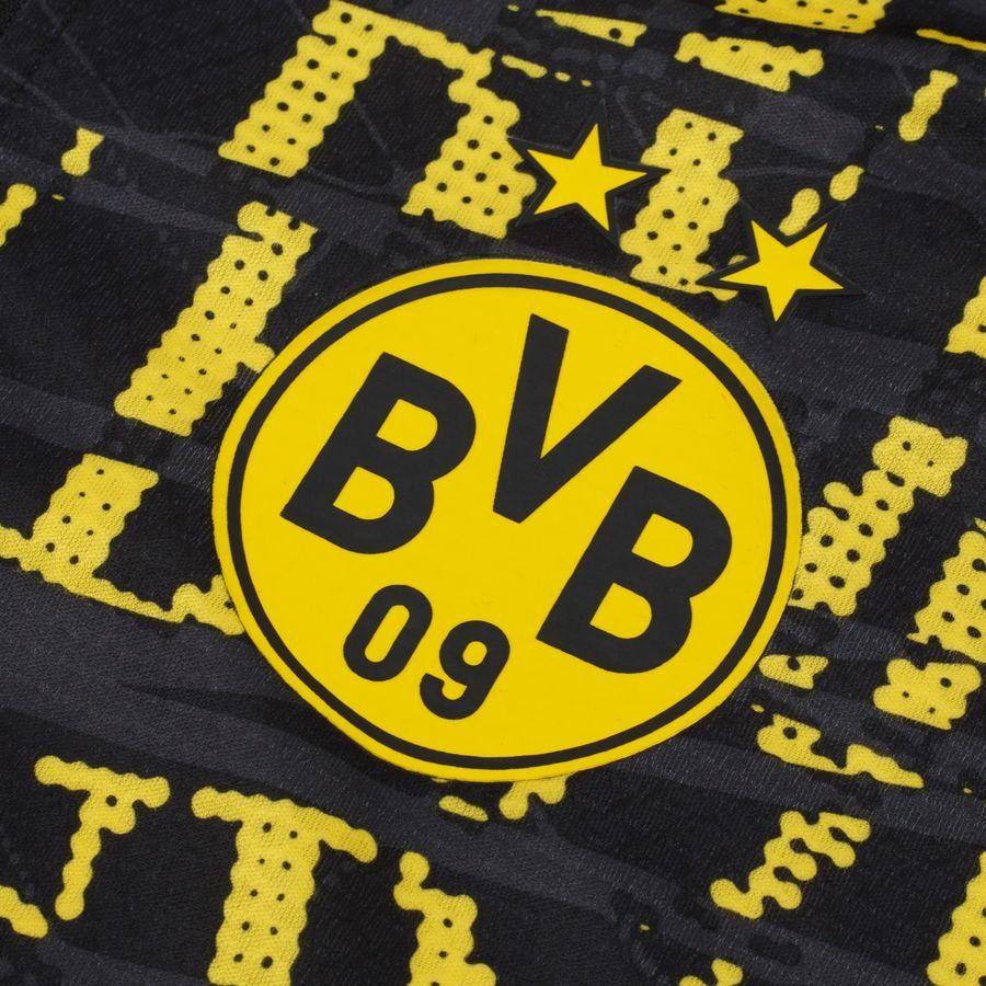 Dortmund Maillot d'Entraînement Avant-Match Fermeture Éclair 1/4 - Noir/Faster Yellow