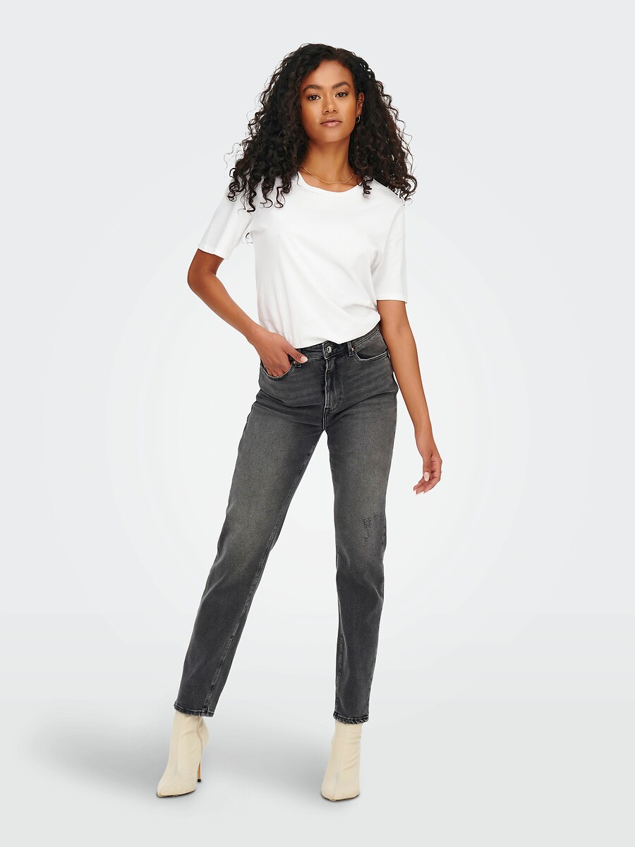 SOMENTE<br>Calças jeans slim de cintura alta