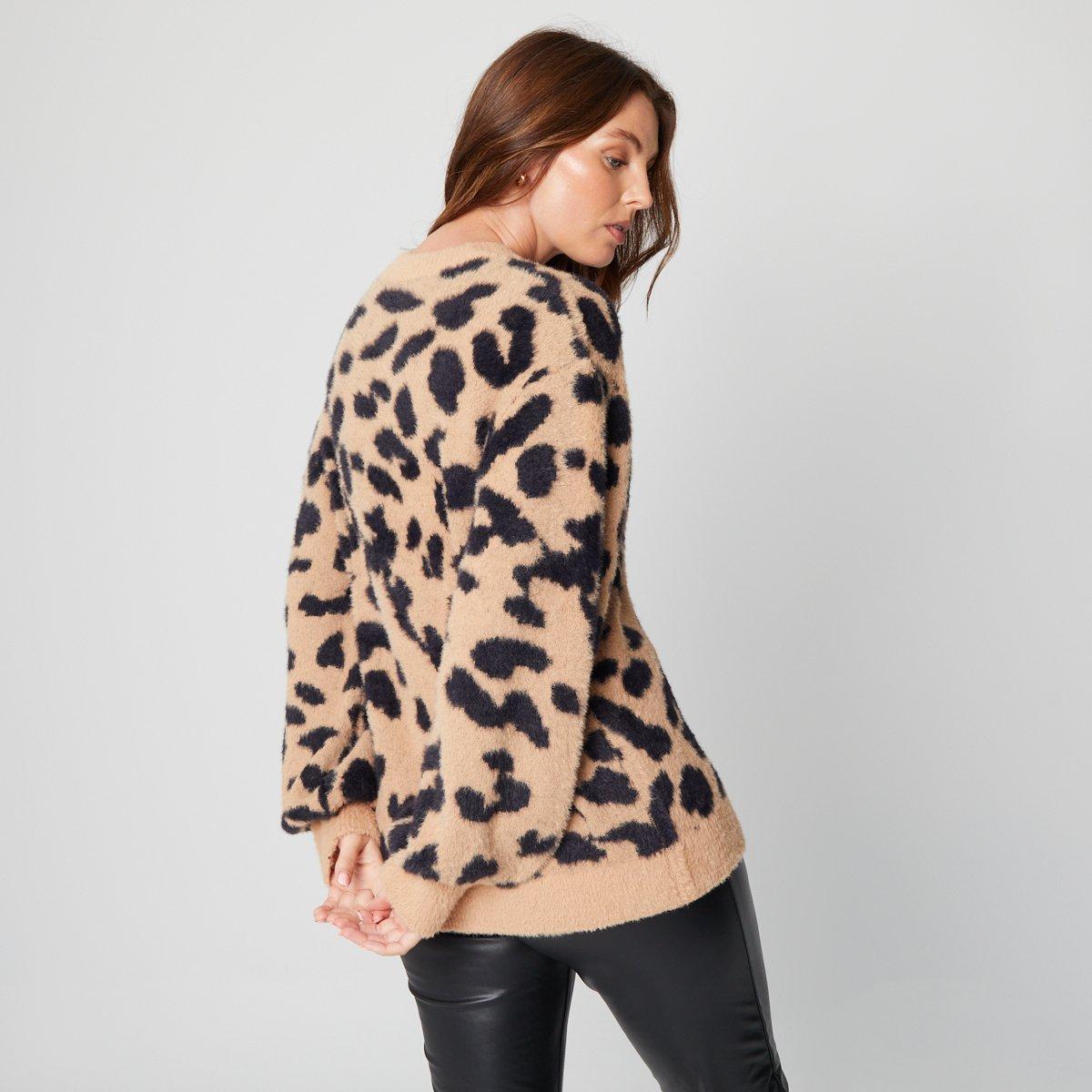 Be You Premium Eyelash Animal Brown Jumper