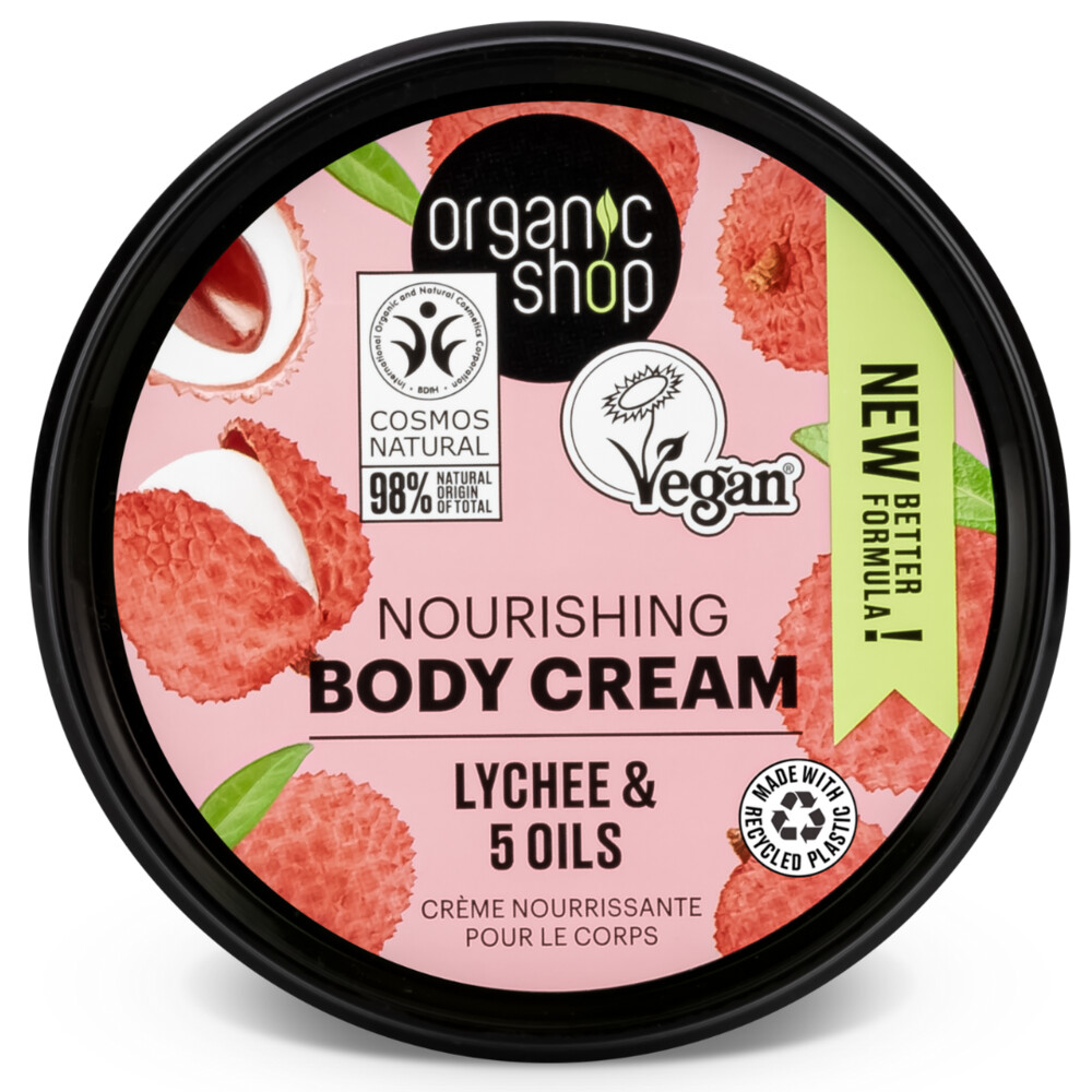 Organic Shop Nourishing Bodycrème Lychee250 ml