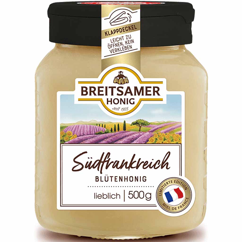Breitsamer Honig Südfrankreich Blütenhonig 500g MHD:30.9.26