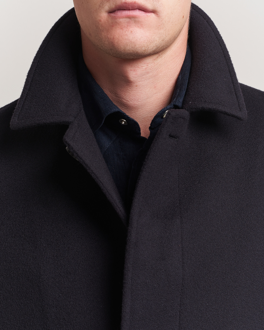 Lardini Wool Coat Navy