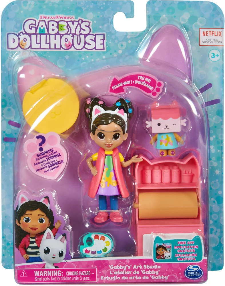 GABBY ET LA MAISON MAGIQUE - PACK 2 FIGURINES ET ACCESSOIRES STUDIO D'ART