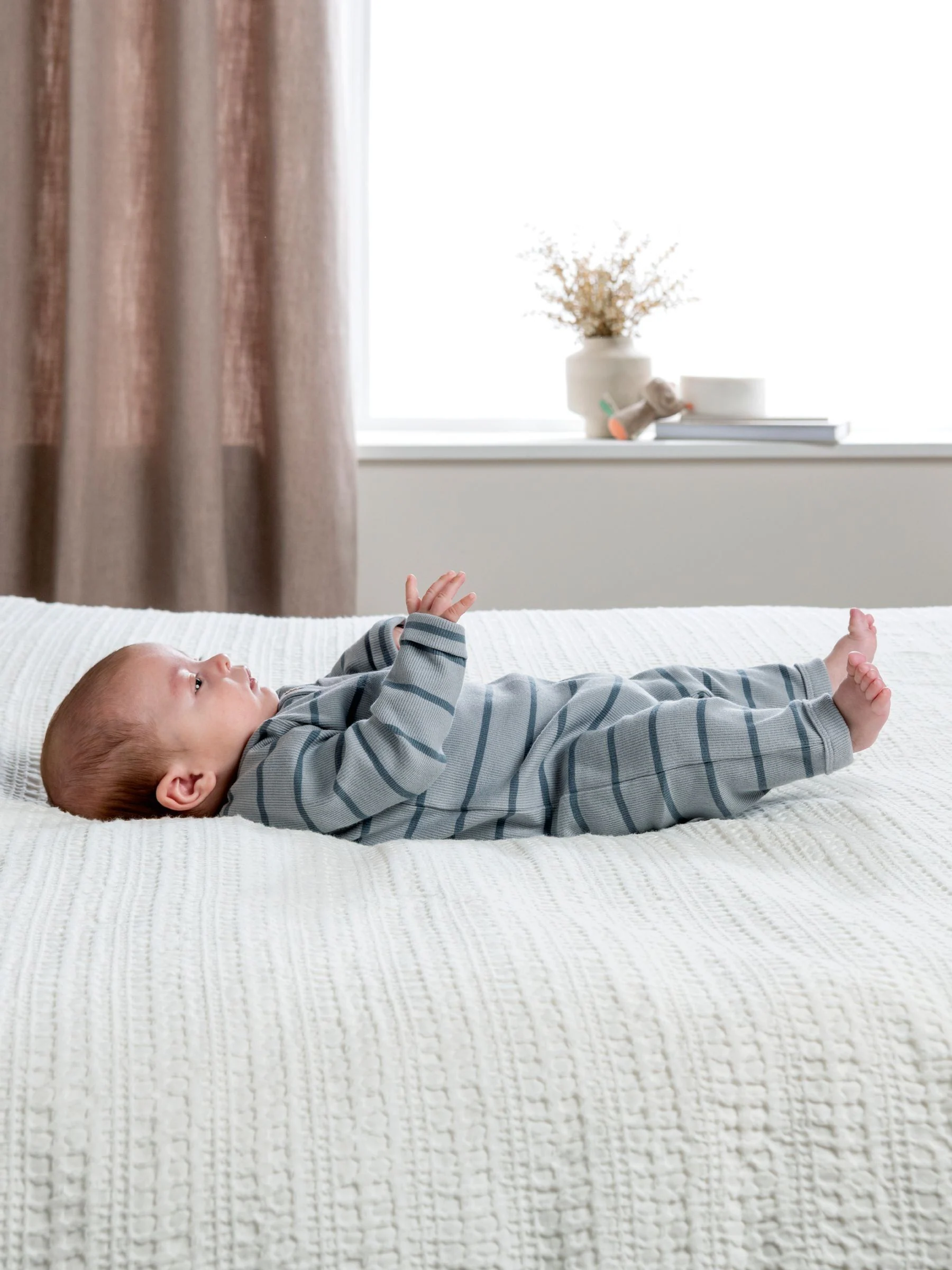 Mamas & Papas Striped Rib Romper