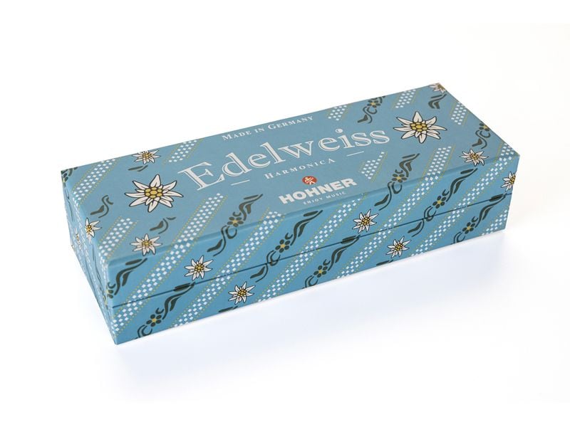 Hohner Mundharmonika Hohner Edelweiss 32 – C-Dur 32-stimmige Oktav-Mundharmonika