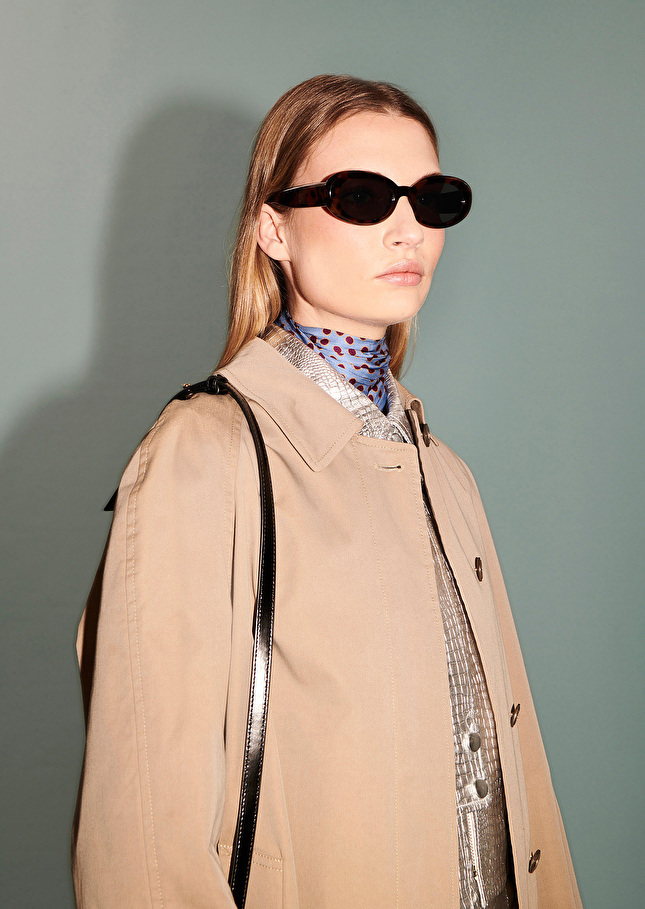 Trench-coat Isaacbeige en gabardine de coton