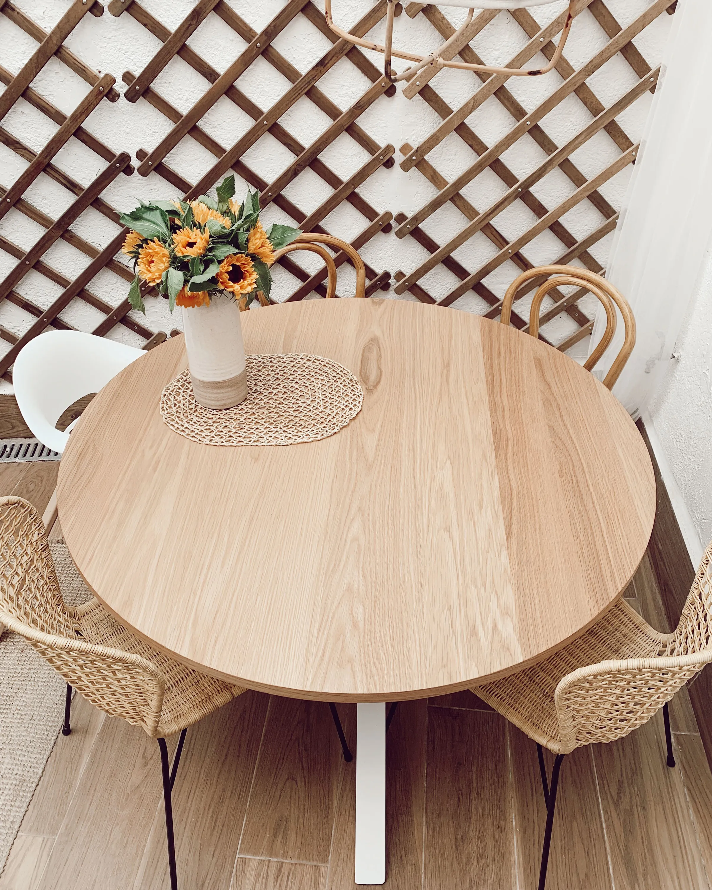 Eettafel JACKSONVILLE Lichtbruin 120 cm 120 cm
