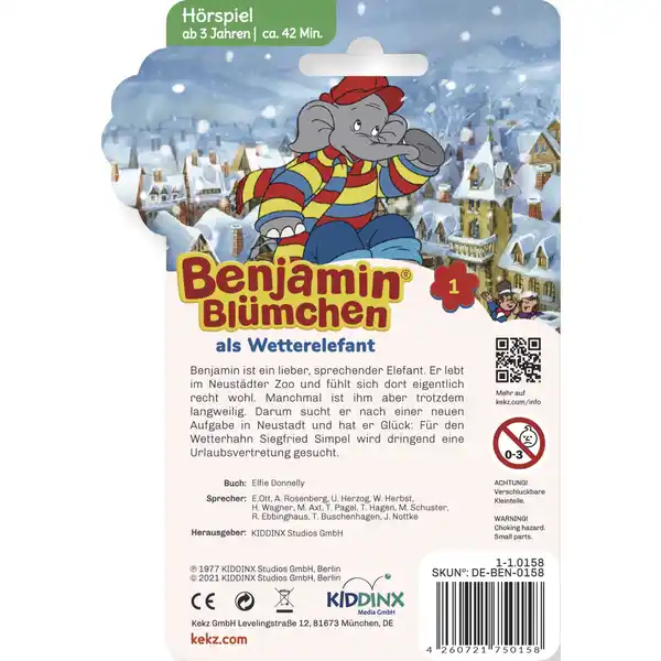 Audiochip Benjamin Blümchen als Wetterelefant