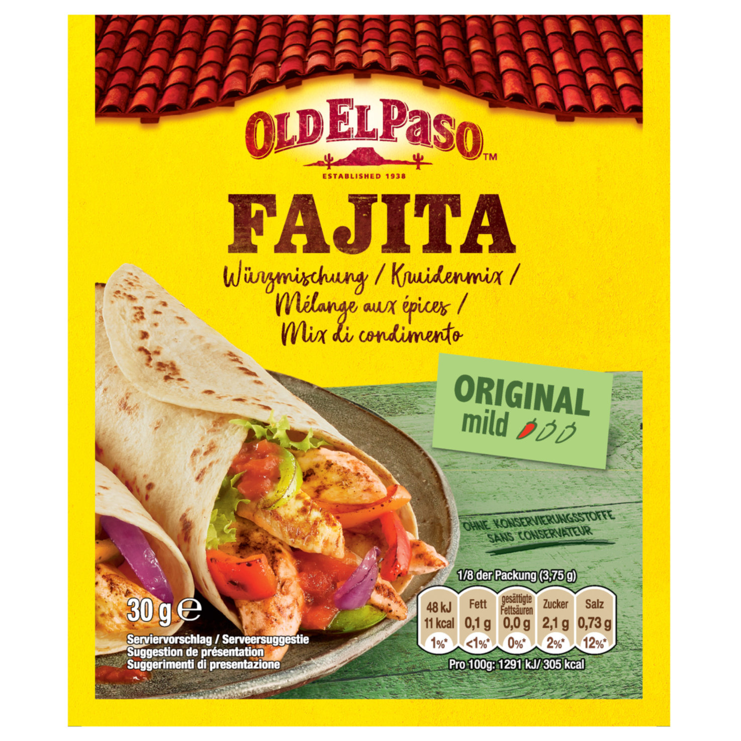 Old El Paso Gewürzmischung Fajita mild