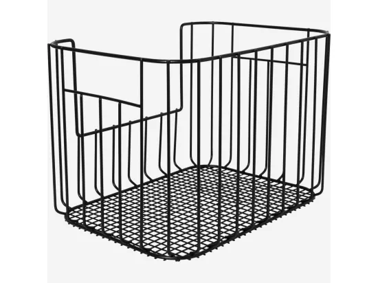 HABITAT - Panier de rangement en métal - Noir (Lot de 2) - Atela