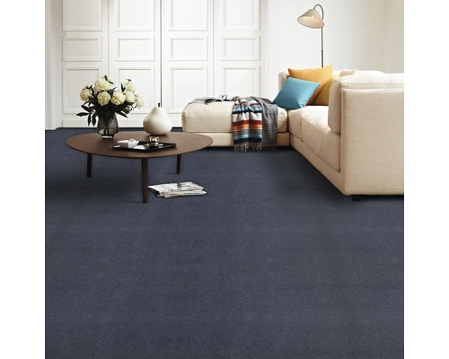 Vloerbedekking velours Dusty black 400 cm breed (per meter verkocht)
