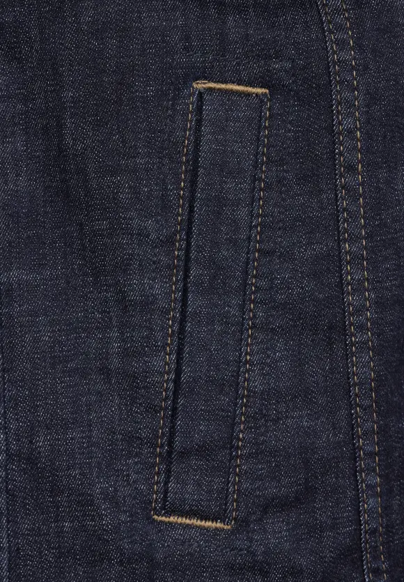 Casual Fit Jeansjacke - dark blue rinsed wash