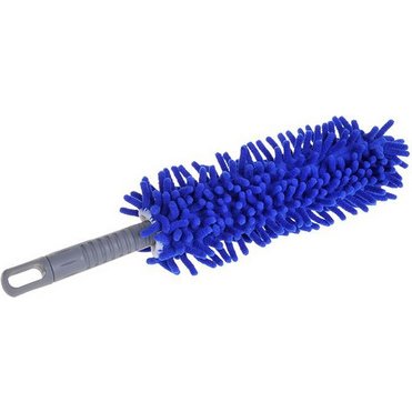 Brosse microfibres pour jantes, bleu/gris