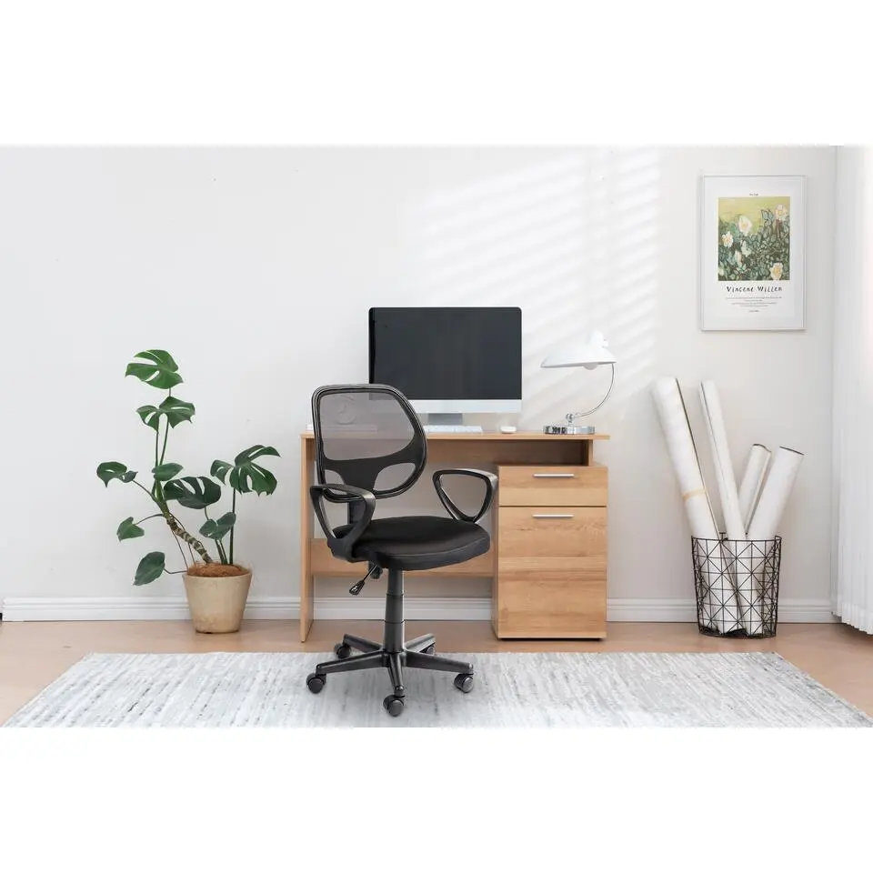 ACAZA Bureaustoel Buritos - Solide, Verstelbaar en Ergonomisch - Zwart