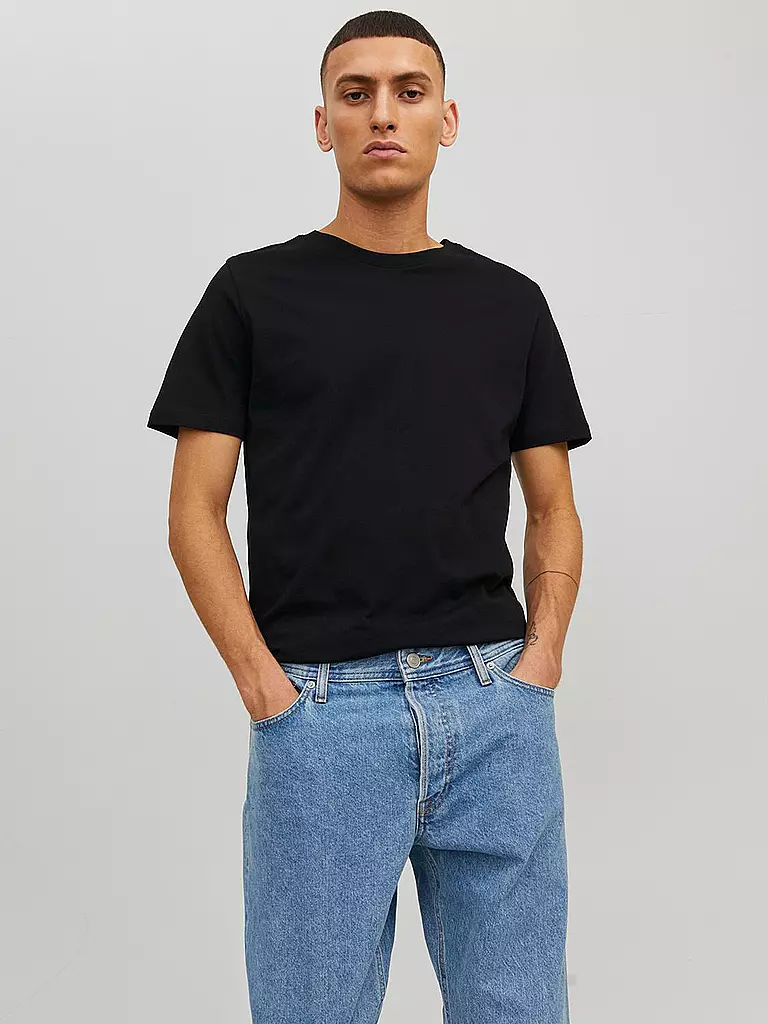 JACK & JONES T-Shirt JJEORGANIC schwarz