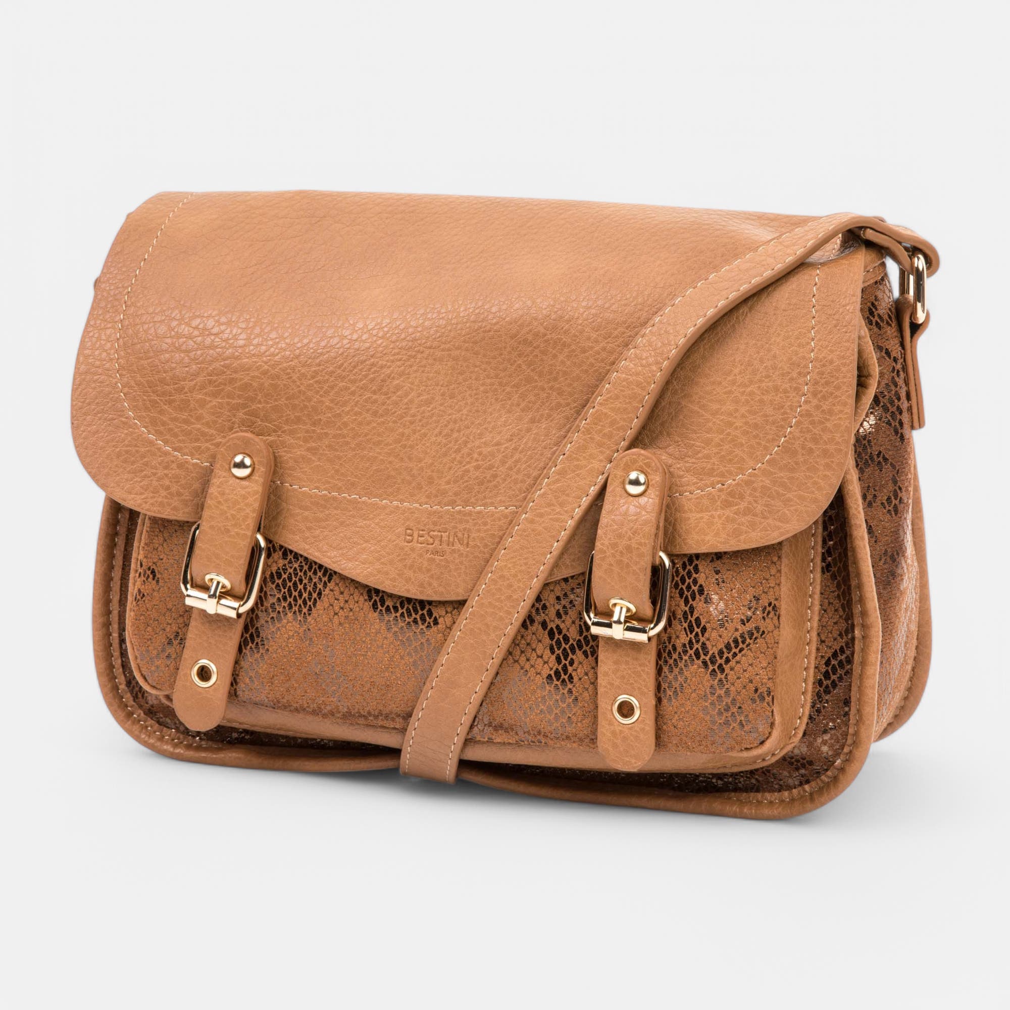 Sac bandoulière camel