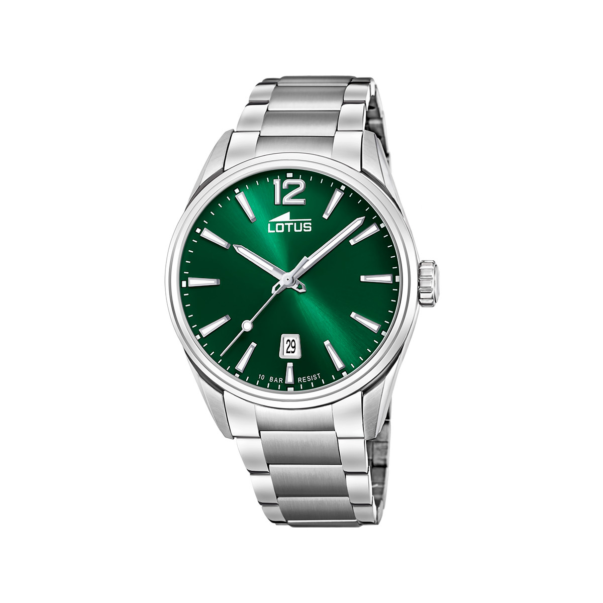 Montre LOTUS minimalist homme bracelet acier gris