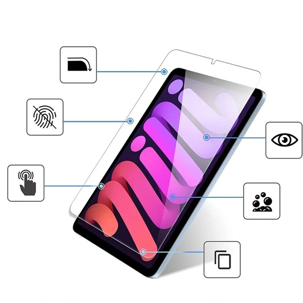 iPad Mini 7 (2024) / Mini 6 (2021) Panzer Glas Displayschutz Case Friendly
