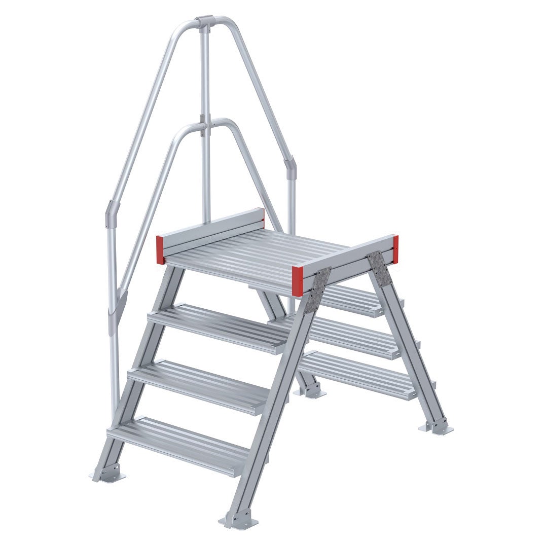 Euroline 512 overgang 60° 800mm stapbreedte 2x4 treden