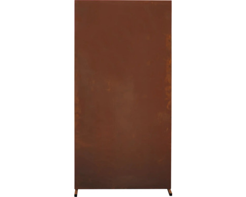 Privacyscherm, gesloten, 95 x 185 cm, roest