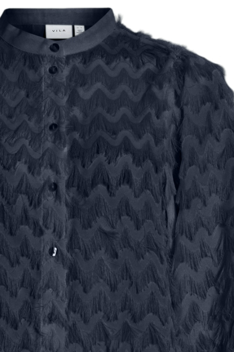 Vila blauwe dames blouse
