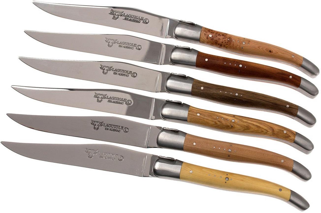 Laguiole en Aubrac steakmesset 6-delig French woods 62C99BFIH