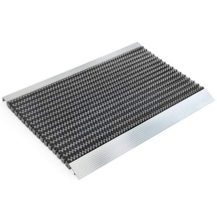 Deurmat - Profi Brush - Vuilvangmat met aluminium frame / Grijs 60 x 90 cm