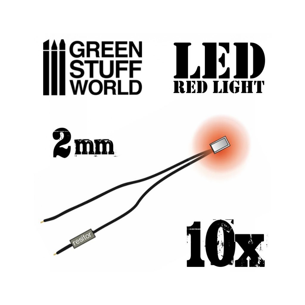 Lumières LED Rouge - 2mm