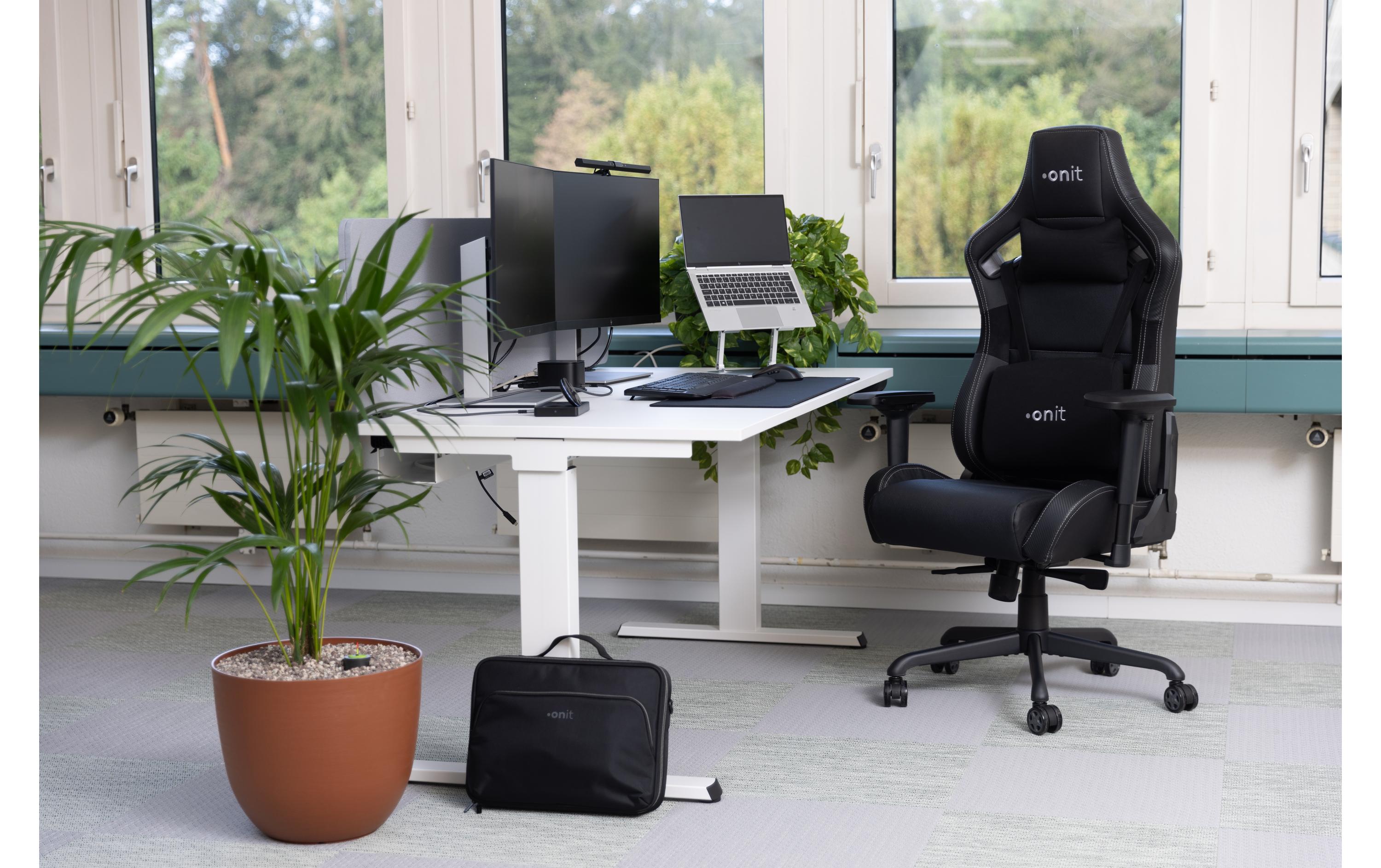 Gaming-Stuhl Premium Schwarz/Grau<br>Ergonomischer Stuhl für lange Gaming-Sessions und Arbeitstage