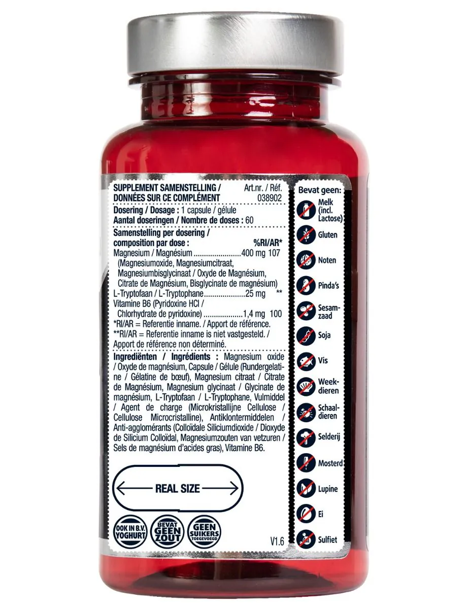 Magnesium 400 met Vitamine B6 & L-Tryptofaan
