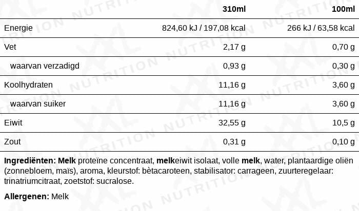 XXL Nutrition N’Joy Protein Drink Vanille (310 ml)