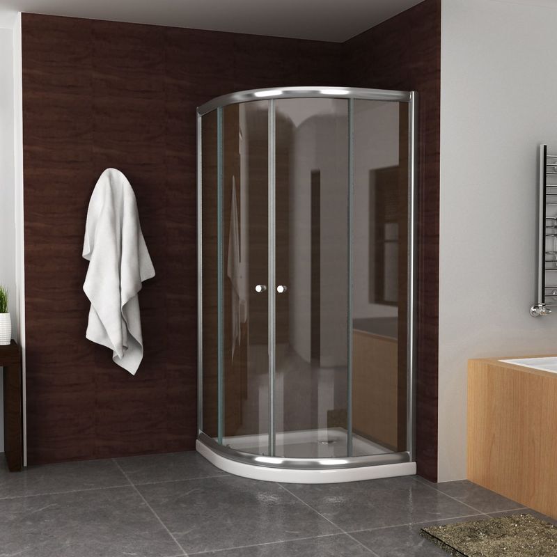 Bws Kwartronde Douchecabine 90x90x190 cm 5mm