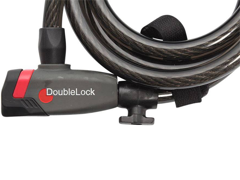 DoubleLock Coil Cable key kabelslot - 120 cm