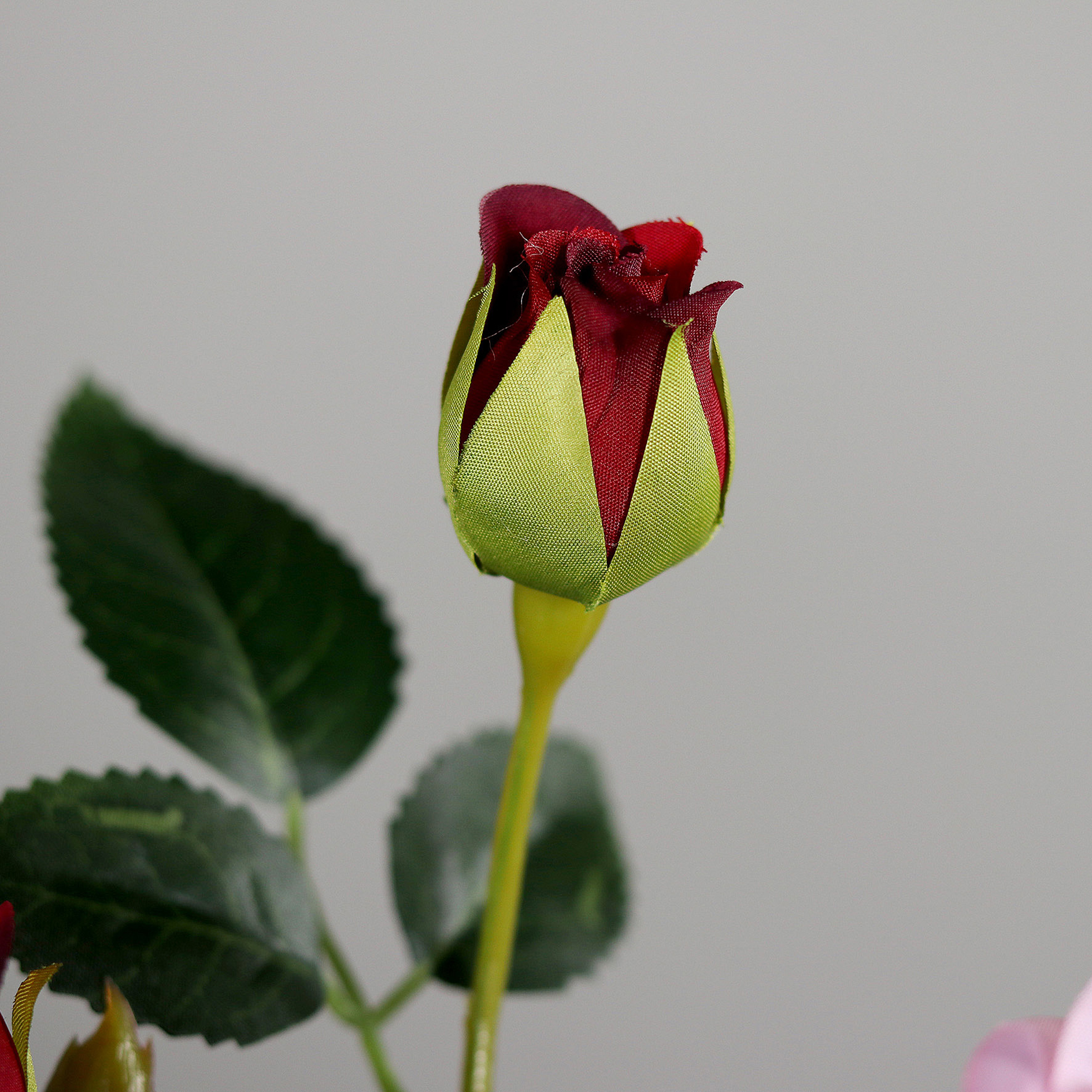 Rose im Topf - sortiert - Kunstpflanze