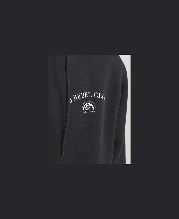 JJ-REBEL JREBANDREW SWEAT ZIP HOOD Sort