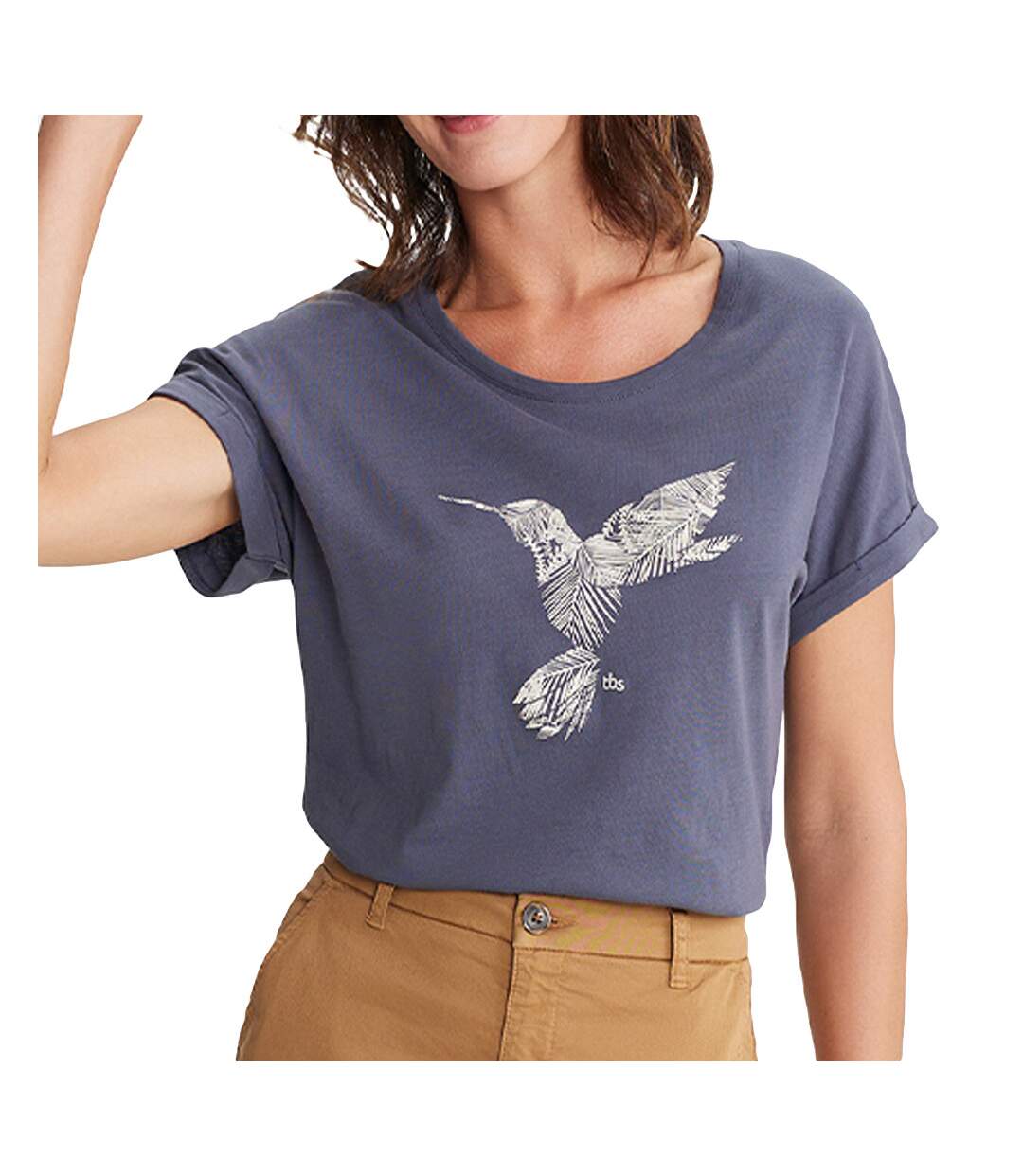 T-shirt Marine Femme TBS Leona