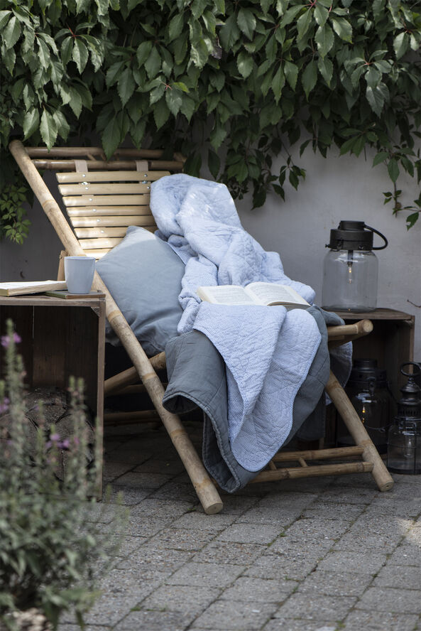 Ib Laursen Quilt mælkedrengestriber Blå