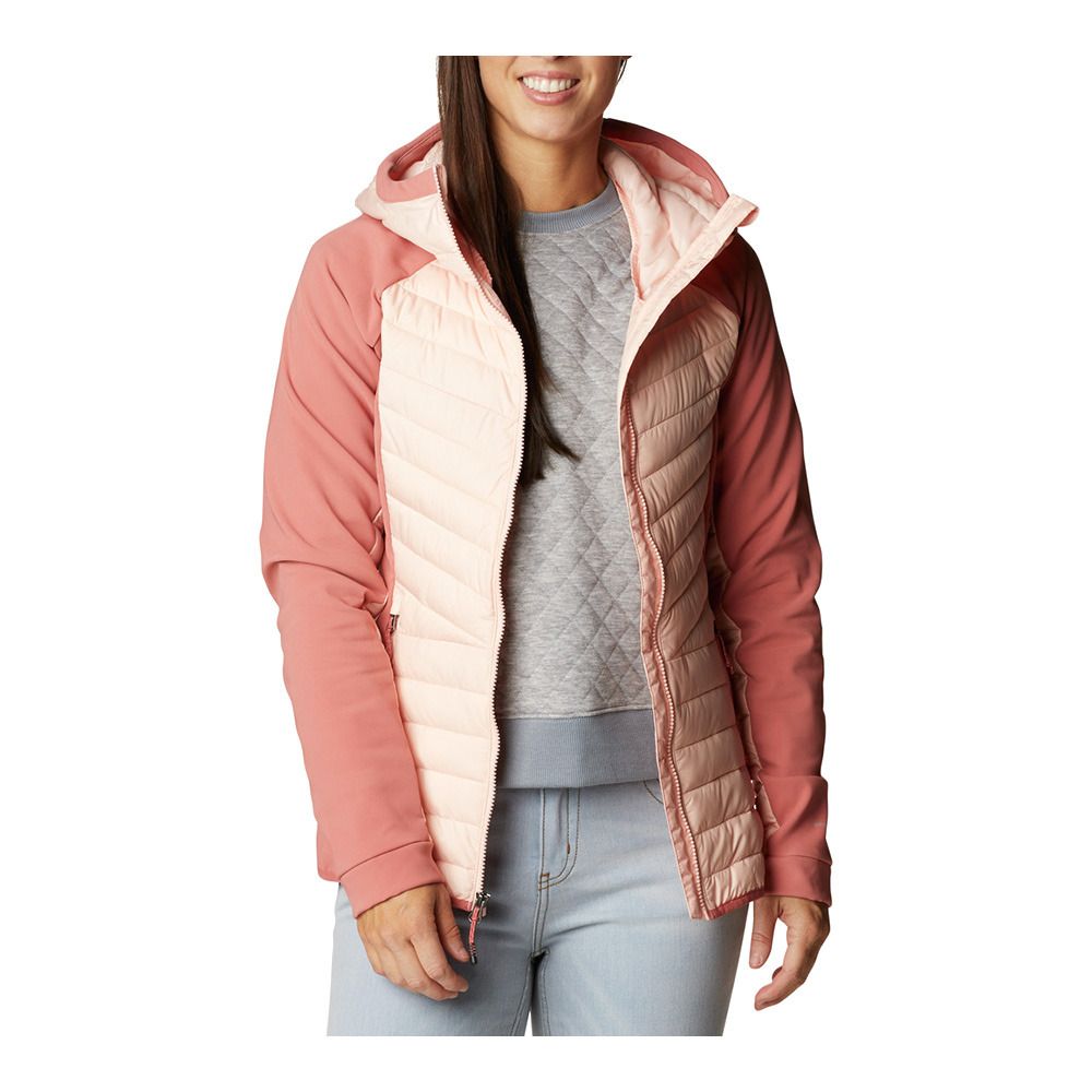 Columbia POWDER LITE HYBRID - Doudoune Femme peach/coral