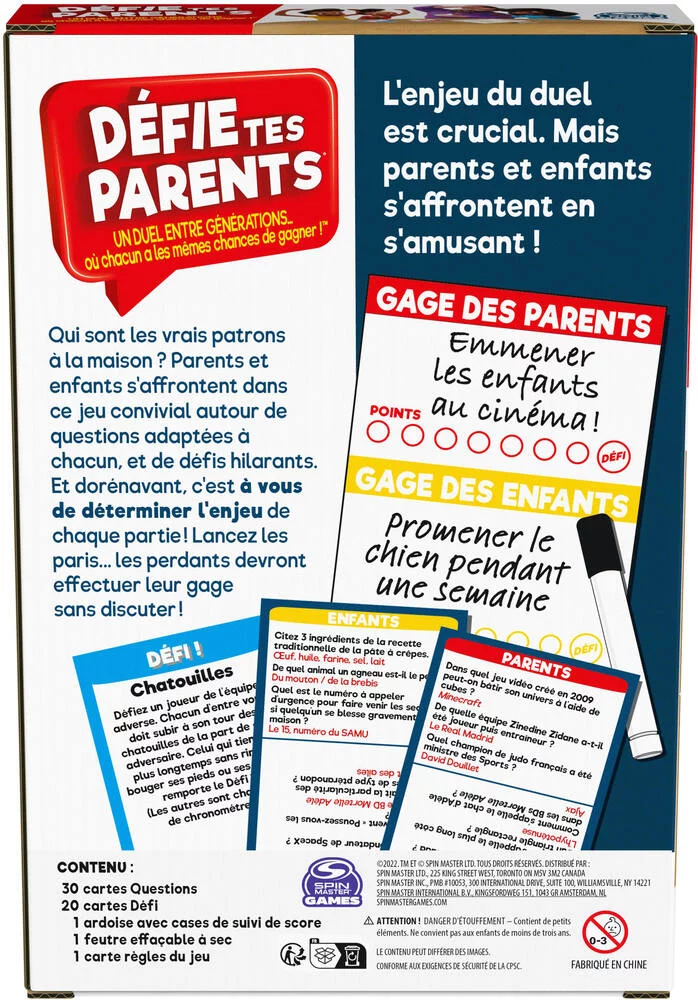 DEFIE TES PARENTS - VERSION VOYAGE