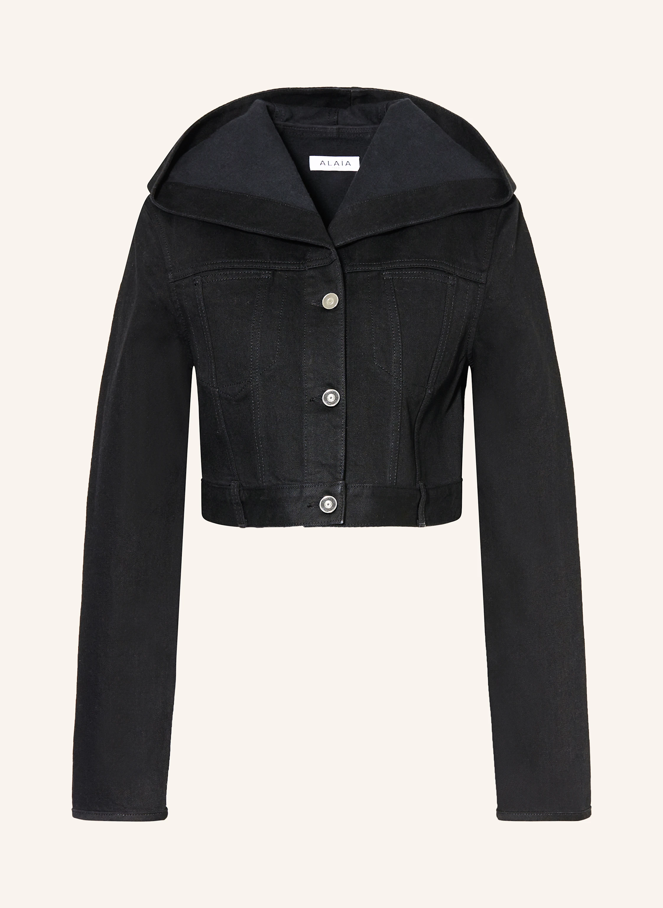 ALAÏA Cropped-Jeansjacke