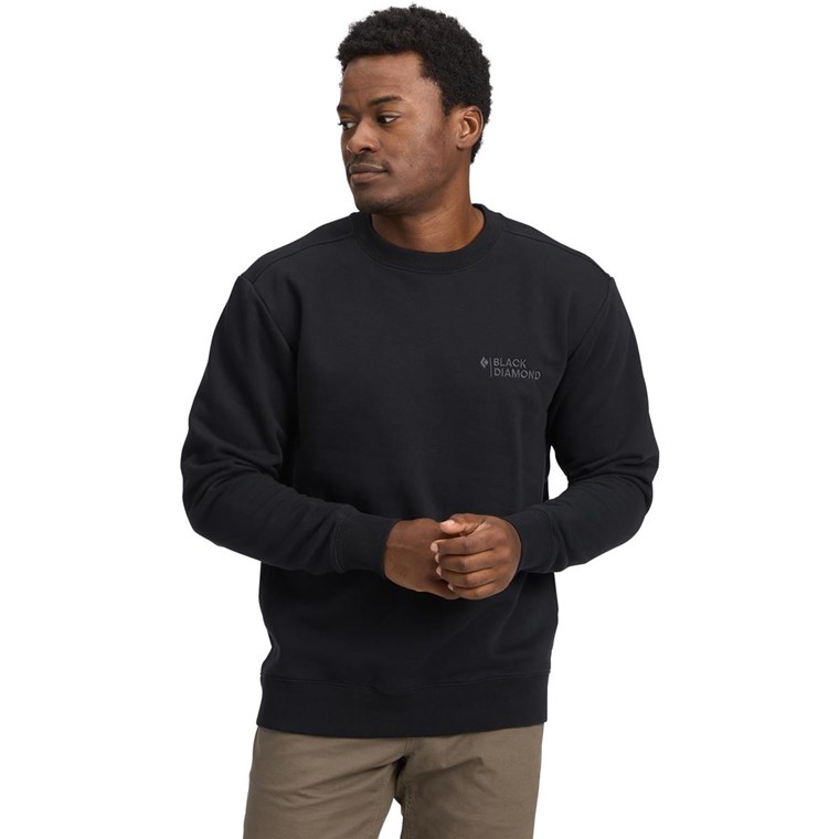 Black Diamond M Mini Stacked Crewneck Black