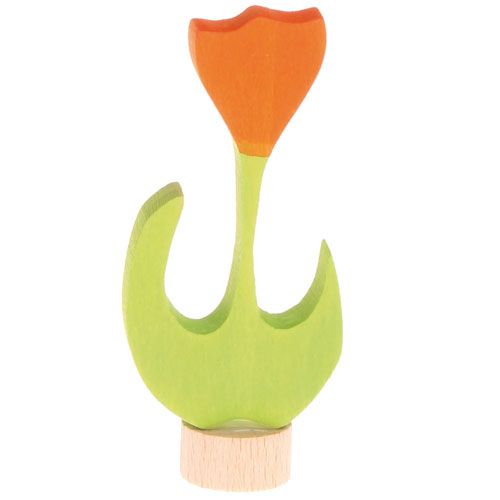 Grimm's decoratie figuur- oranje tulp