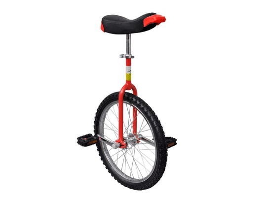 VIDAXL - Vélo Monocycle ajustable rouge