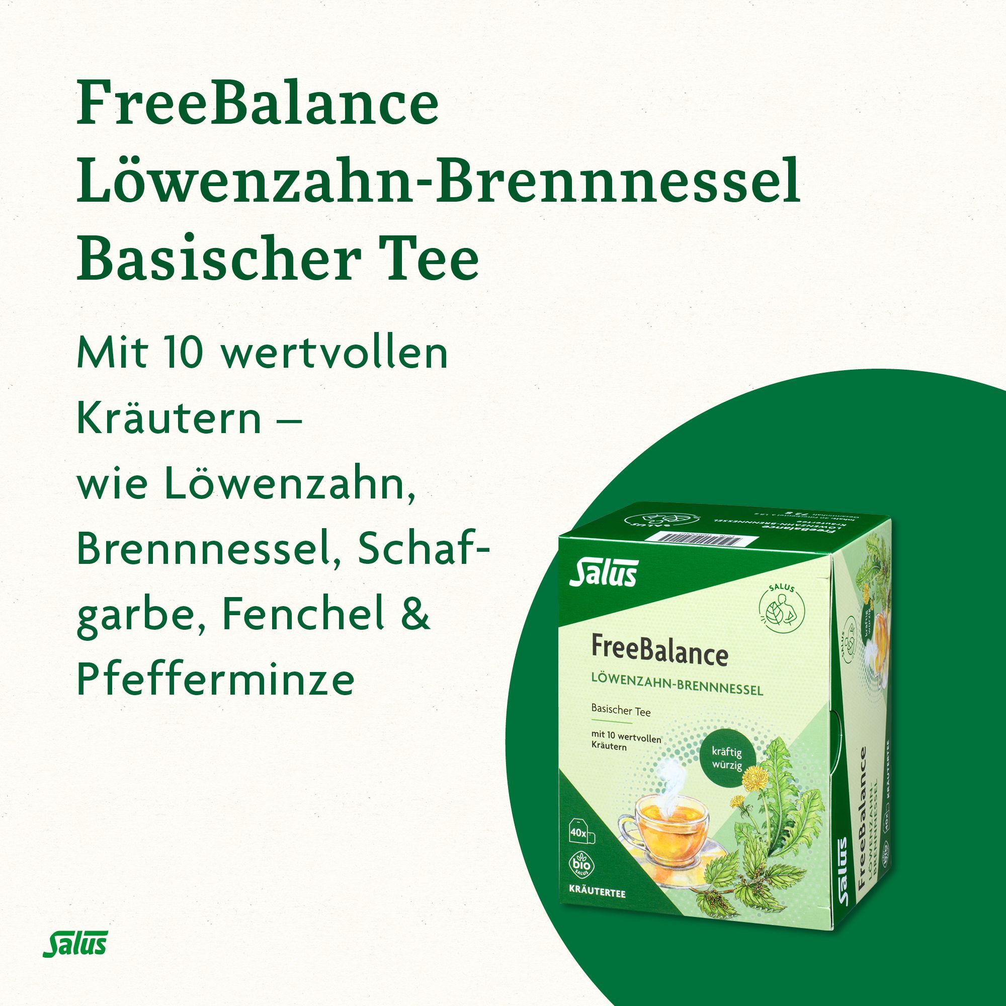 Salus FreeBalance Löwenzahn-Brennnessel Basischer Tee