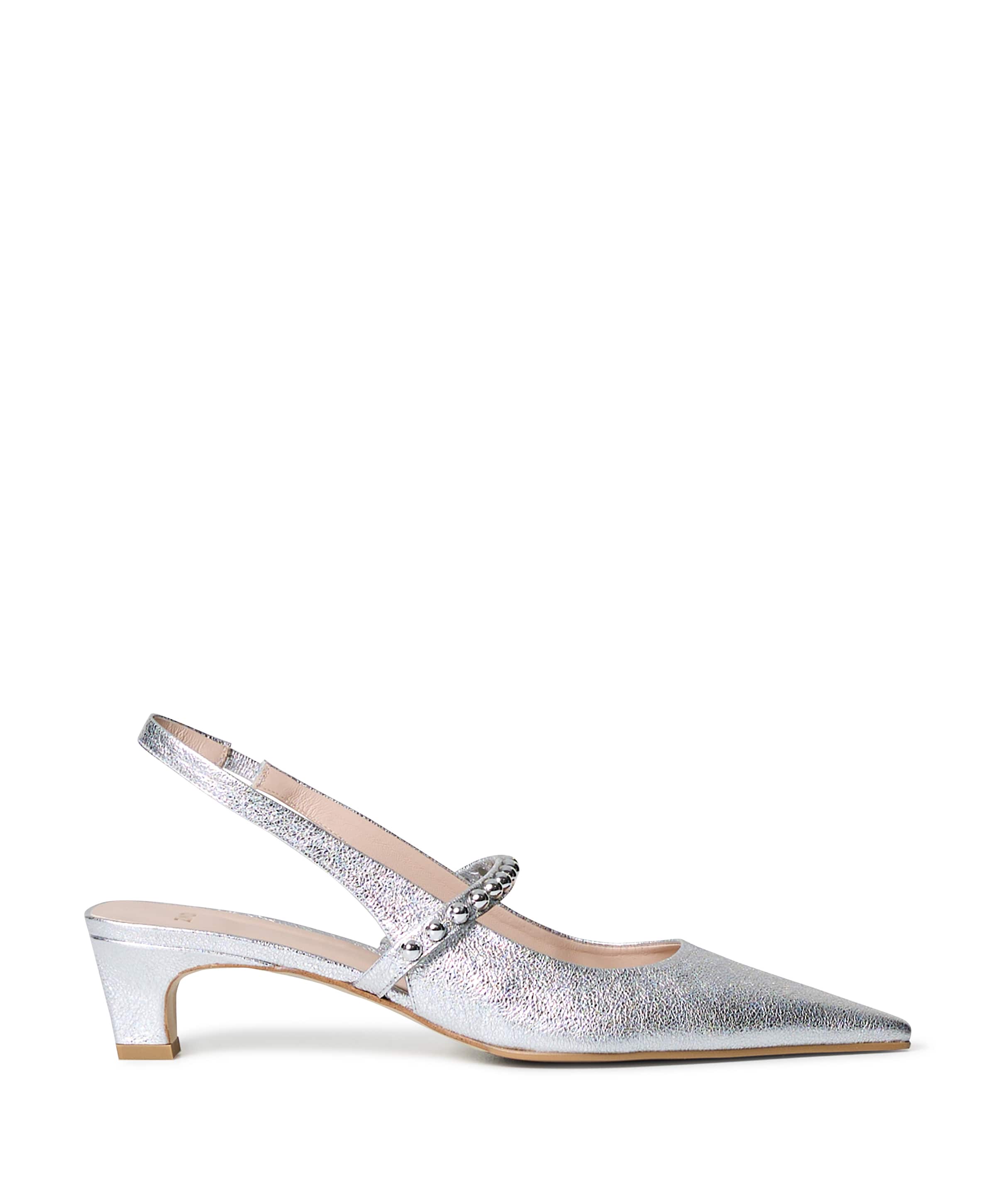 Zinda dames slingbacks zilver